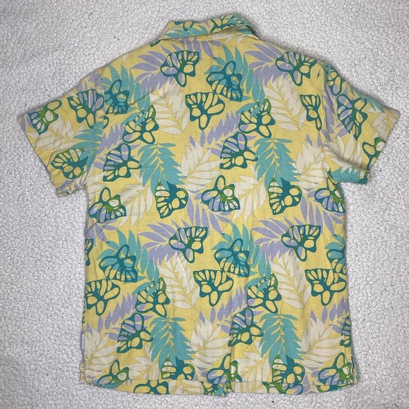 Woolrich Women’s Silk Lemon Twist Hawaiian Button Up Shirt: Size Small - Picture 2 of 9